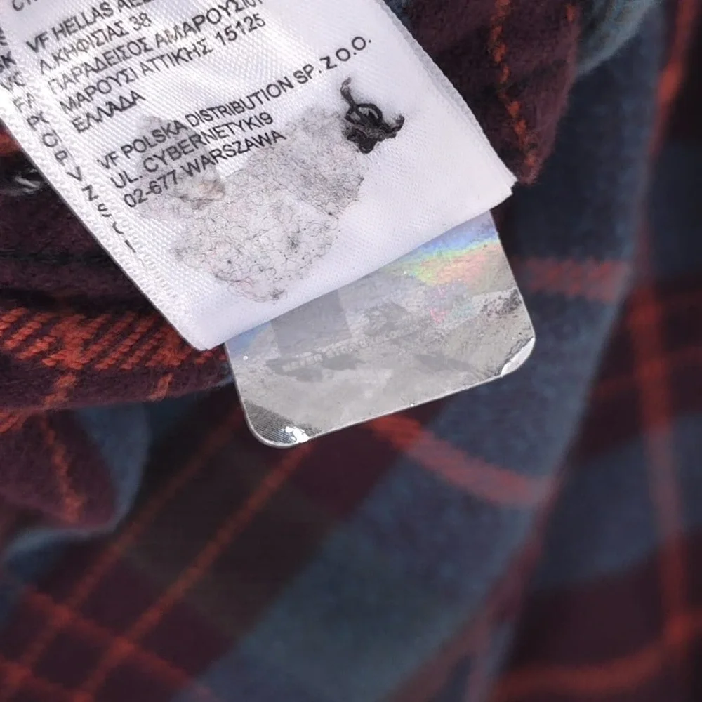 THE NORTH FACE Mens Shirt Plaid MEDIUM Flannel‎ Lined Brown 100% Cotton